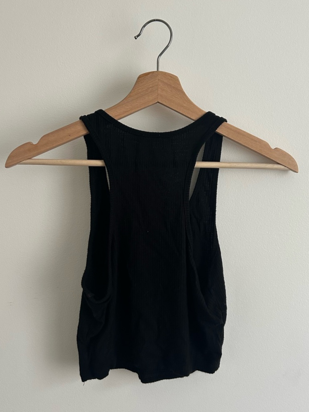 Garage Black Ribbed Racerback Tank Top - Picture 2 of 2